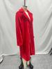 2024 Autumn/Winter Women's Fashion Elegant Tie-Waist Turn-Down Collar Plush Long Coat