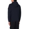 Stone Island FW24 Solid Color Drawstring Hooded Logo Print Pullover Long Sleeve Sweater Men sweater Navy-Blue 811560820-V0020