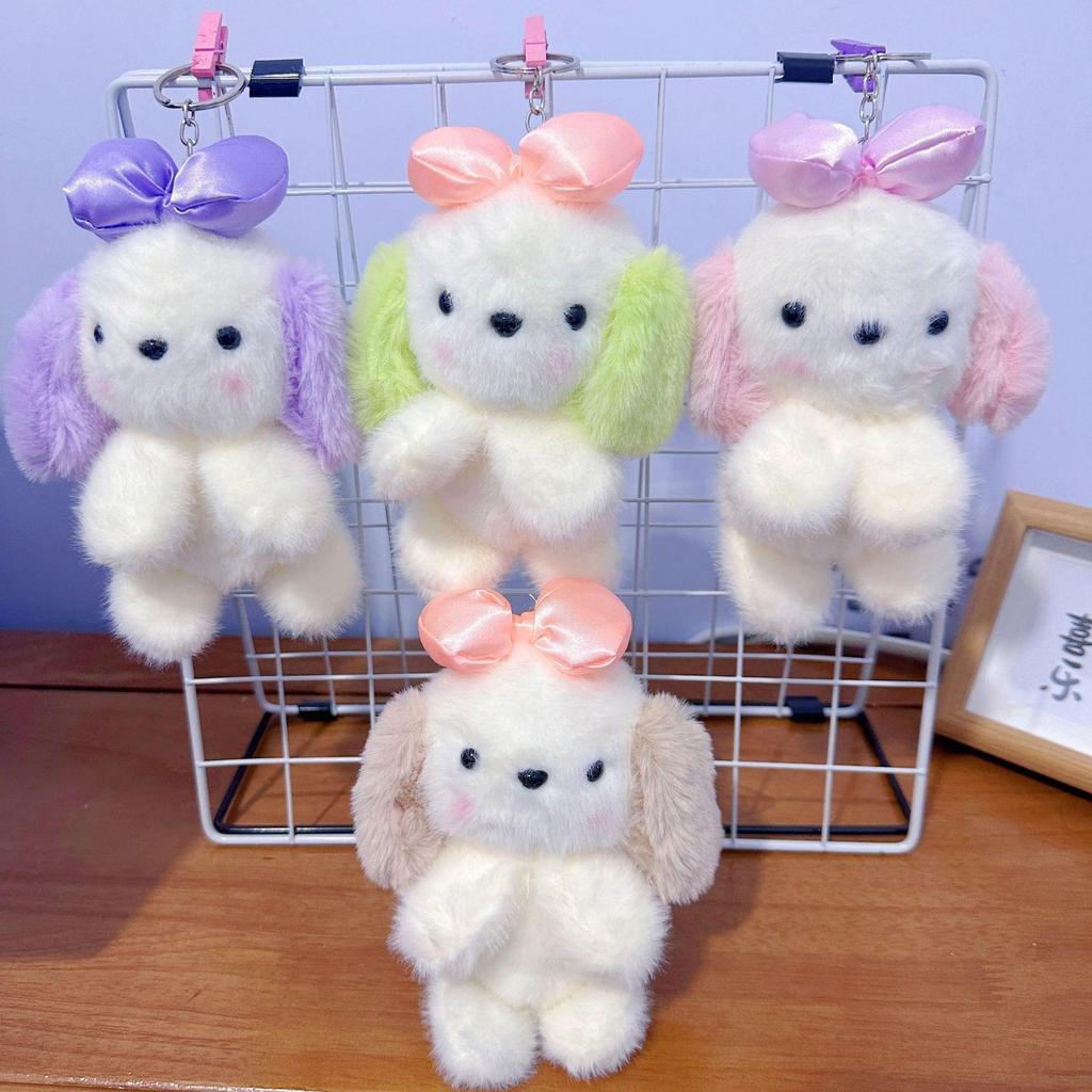 Mini Plush Toy Claw Machine Keychain Charms