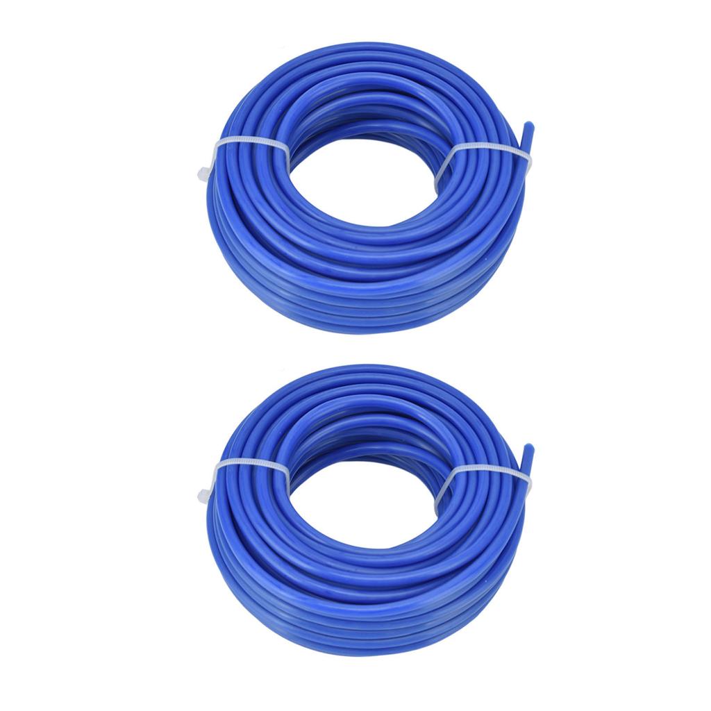 2PCS 4mm String Trimmer Line Nylon Round Trimmer Line Blue Lawn Mower Accessories for