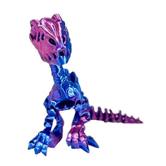 3D Printed Dinosaur Figurine Movable Joints Tyrannosaurus Mosasaur Stegosaurus Ankylosaur Pterosaur Velociraptor Model Stress Relief Dino Fidget Toy