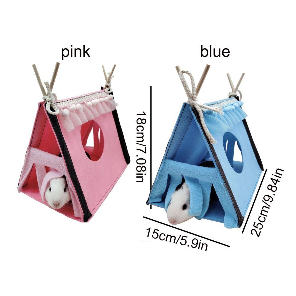 Hamster Hideout Nest Felt Rabbit Tent House Foldable Blue Rabbit Hidden Tent Pink Hamster Nest Corner Hideaway Chinchilla