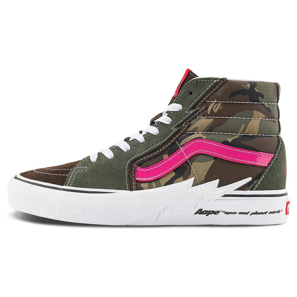 Vans SK8-Hi x AAPE  Bolt Green Camo  Unisex VN0A5JIVCMA