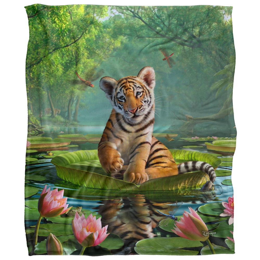 JQ Licensing Jlo Silky Floral Tiger Supersoft Blanket