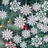 12pcs/lot Christmas Fake Snowflakes Xmas Tree Hanging Ornament Simulation Ice Winter Party Christmas New Year Decoration Icicle