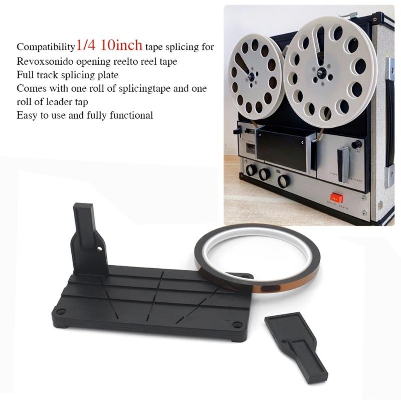 Universal Tape Splicing Rail for 1/2 1/4 1/8 10inch Reel to Reel Cassettes Ensuring Secure Splicing