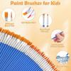 100/130/160/180/200Pcs Professional Art Brushes Set Nylon Hair Flat Round Paint Brushes for Acrylic Watercolor Painting
