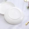 Ceramic Underglaze White Deep Dinner Plates