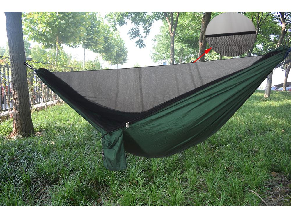 High-Quality Portable Camping Hammock with Mosquito Net and Waterproof Canopy for Outdoor and Indoor Use