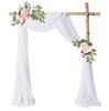 Wedding Arch Drape Chiffon Fabric Draping Curtain Drapery Wedding Birthday Party Decor Draping Ceremony Reception Hanging Decor