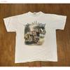 Vintage Thailand Zoo T-Shirt Passt Medium Elefanten Natur vintage Gewaschen streetwear Unisex Designer-Kleidung homme Vielseitig
