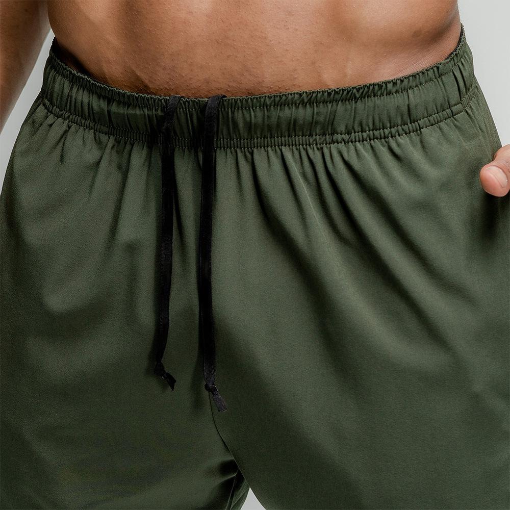 Men's Quick-Dry Sports Shorts for Fitness, Running, Training, Solid Color Beach Shorts