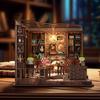 QmXCyzl Wooden DIY Miniature Dollhouse 3D Plastic Model Craft Wood Interior Holiday Craft Handmade Bank Kit, Puzzle, Kit, Kit, Puzzle, Decor, Gift,