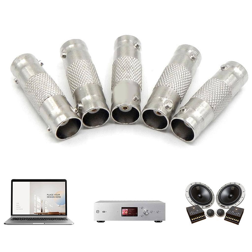 BNC Adapter BNC Female to BNC Female Straight RF Coaxial Connector for CCTV Surveillance System Video Camera Broadcast