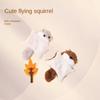 Andiker Knuffeldier, Schattige Vliegende Eekhoorn Vorm Kauwspeeltjes met Piepje & Ritselpapier
