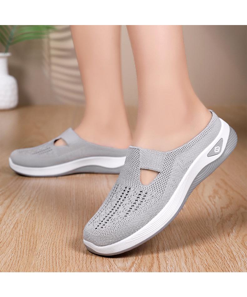 Women's Summer Slip-On Mesh Slippers - Soft Sole, Breathable & Comfortable for Outdoors