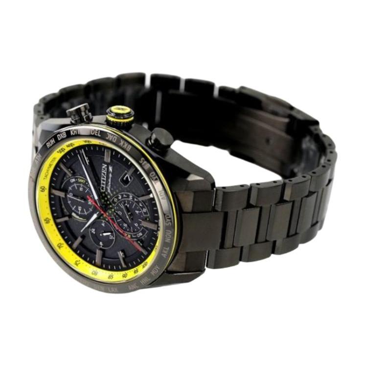 Citizen Anti Magnetic Quartz Movement Titanium Strap Watch Men's Watches Black Dial AT8185 89E AT8185-89E