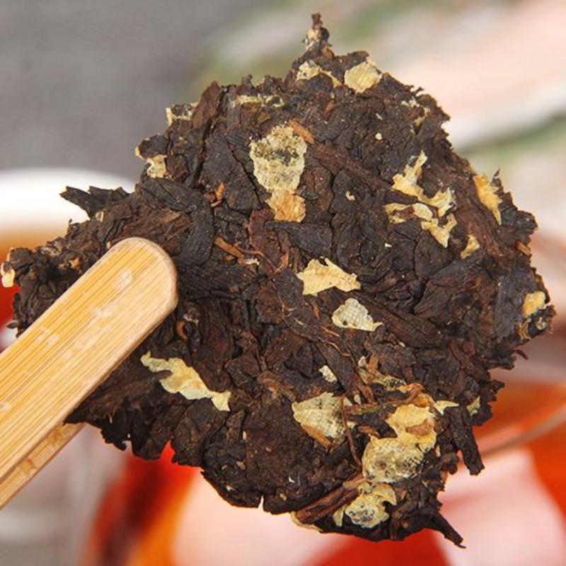 200 г Юньнаньский чай Пуэр Жасминовый Пуэр Спелый чай Торт Цветочный ароматизатор Пуэр — фото 3