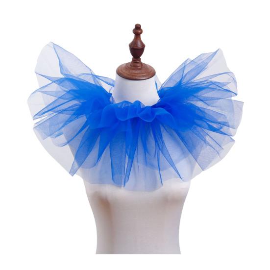Removable Puffy Mesh Faux Collar Clown Circus Shirt Collar Business Weddings Parties Cosplay Accessories