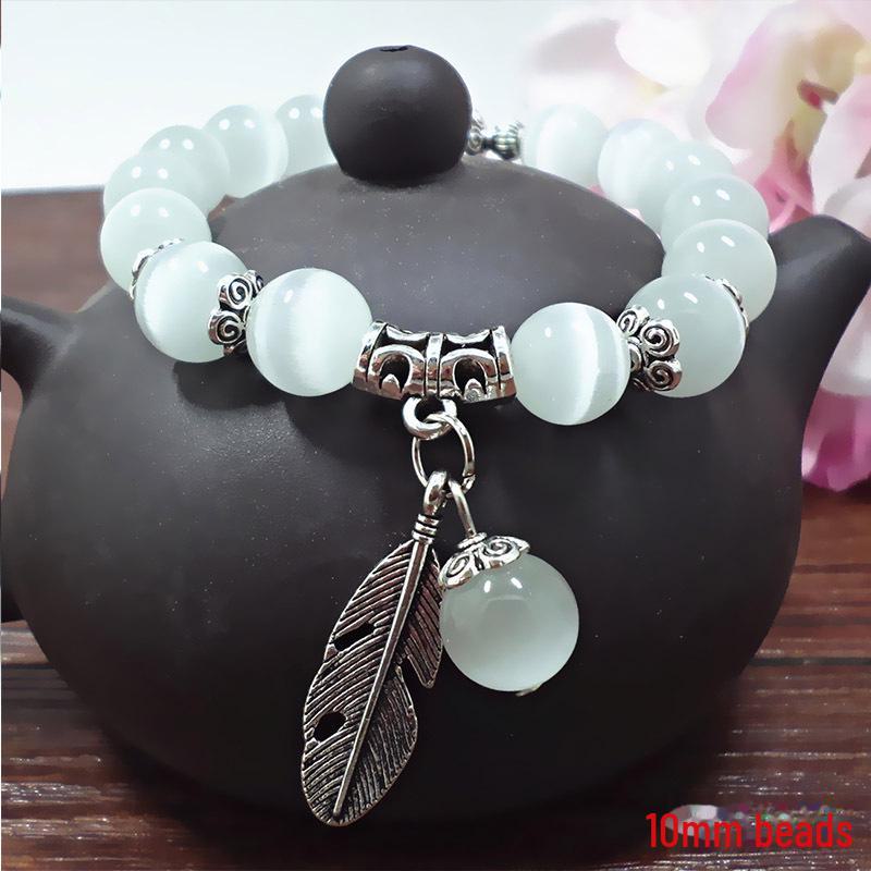 

Браслет из бисера «кошачий глаз» в этническом стиле для женщин