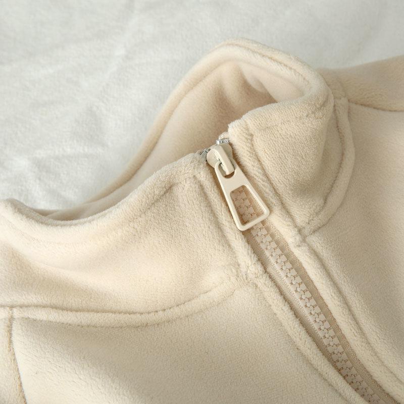 Coat for Women Cotton Plush Autumn Winter Thickened Fleece Sweatshirt Oversize Casual Zipper Coat jacket