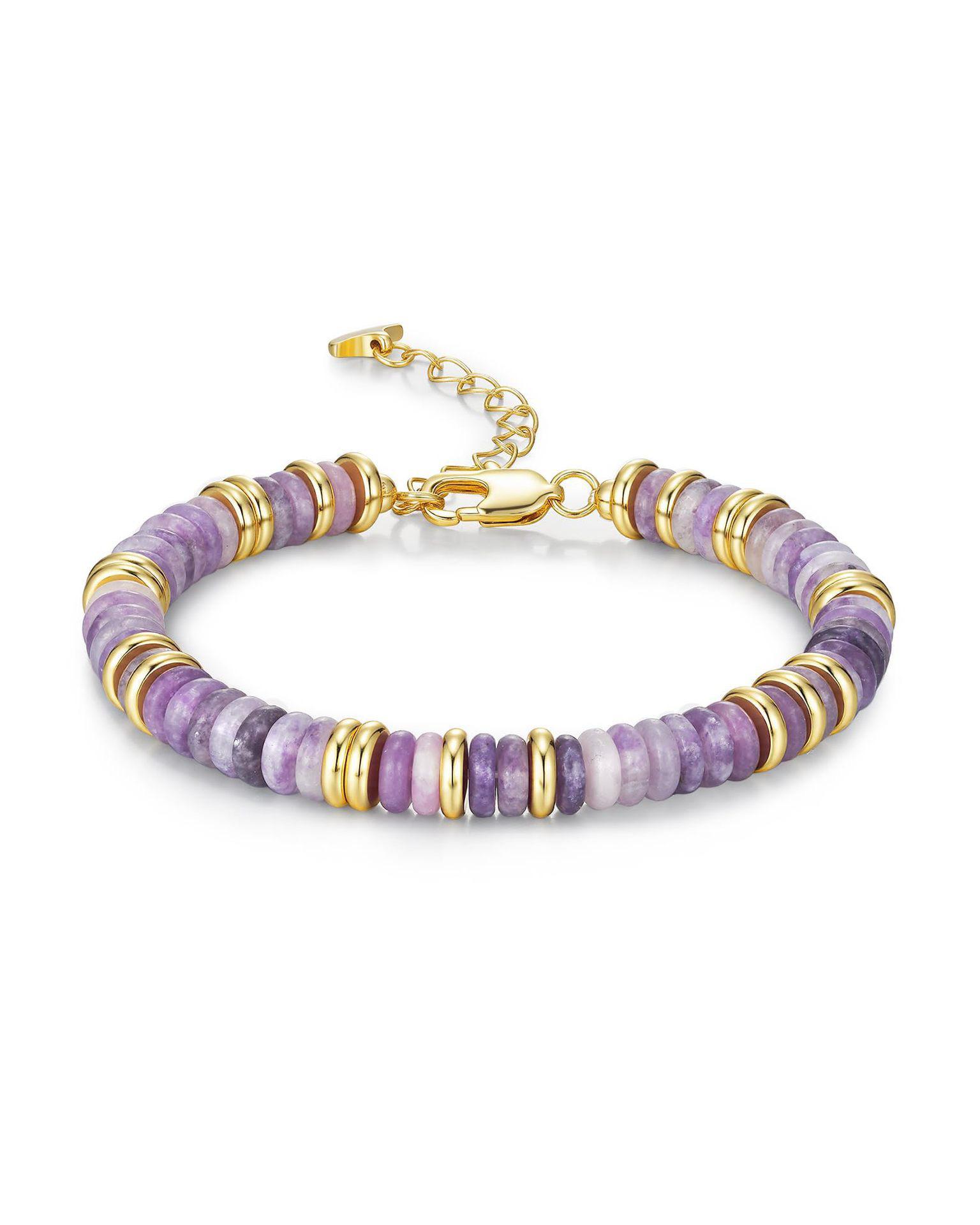 Европейский богемный стиль, разноцветный браслет-блюдце из натуральных камней - Роскошные женские украшения