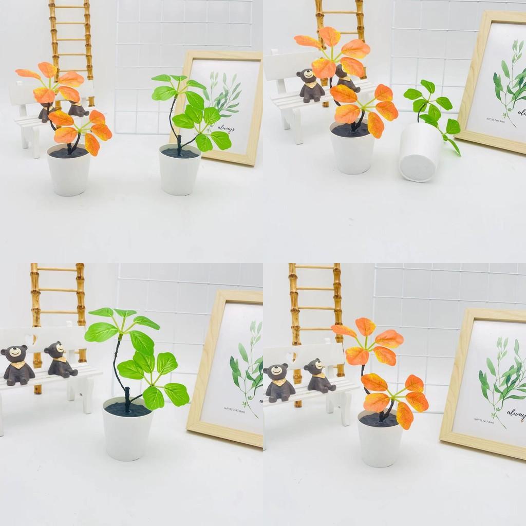 Plant Curved Green Bonsai For Wedding Decor And Photography Decorative Props