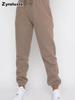 Women's Fall Winter Casual Solid Color Fleece Lined Long Sleeve Pants