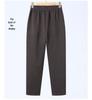Mom's Wool Casual Pants: High-Waist, Loose-Fit, Plus-Size for Autumn/Winter