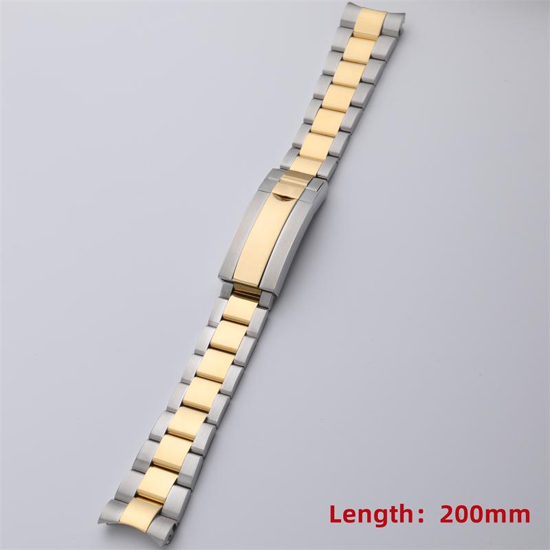 316L Stainless Steel Watchband For Rolex Strap For 40mm Dial SUBMARINER DAYTONA Watch Band Glidelock Buckle 20mm Bracelet