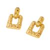 Retro Geometric Earrings: Light Luxury Exaggerated Design for Women