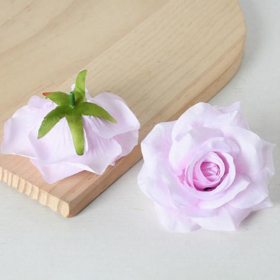 5 Stück Künstliche Rosenblütenköpfe Realistische Falsche Seidenrosenköpfe für Zuhause DIY Blumenwand Hochzeitsparty Geburtstag Babyparty Dekoration