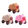 Stretchable Car Capybara Fidget Toy with Wheel Cute Pinch Toy  Kids Tricky Doll