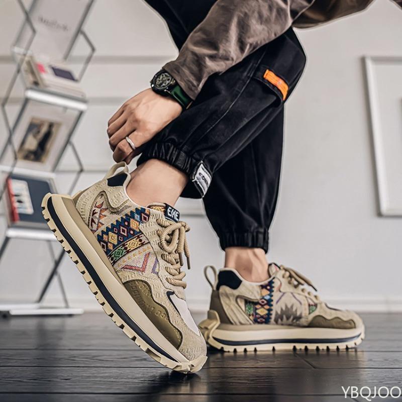 Fashion Men's new spring versatile height increasing casual sports shoes for teenagers thick soled simple comfortable trendy shoes