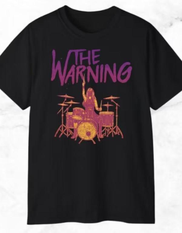 The Warning Band T-Shirt: Unisex Cotton Concert Tee Unisex T-Shirt M