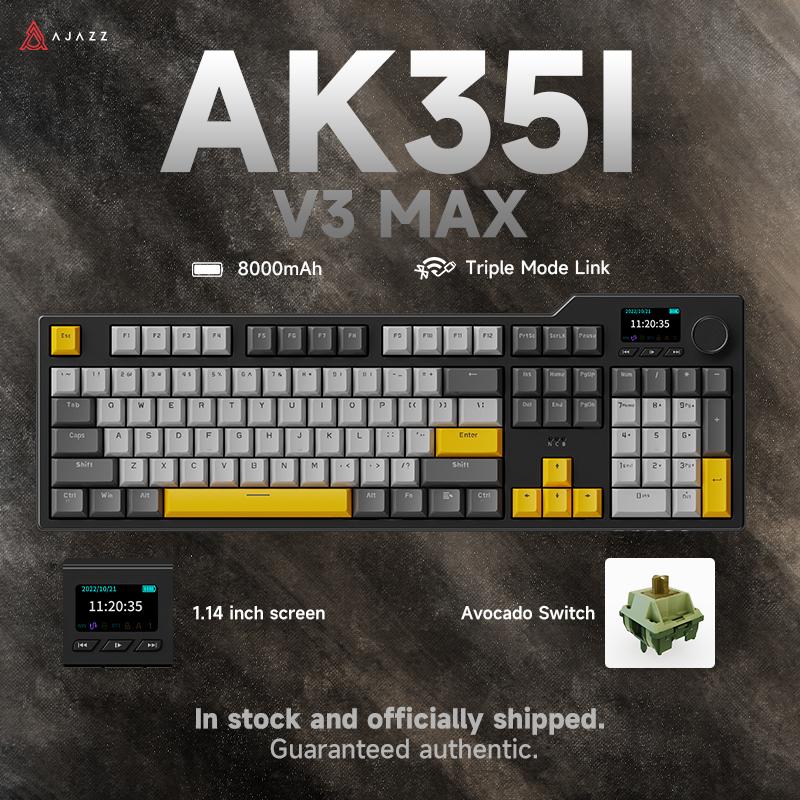 Ajazz Tastiera Gaming AK35I V3 Wireless Bluetooth Ricevitore 2.4G