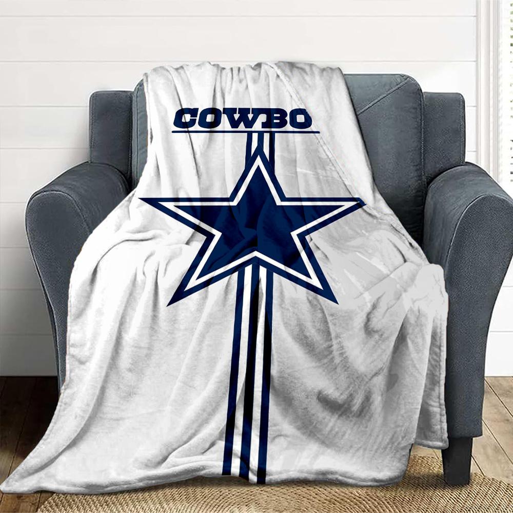 Cowboys Star Throw Blanket Flannel Blanket Soft Warm Sofa Bed Camping home Decor Unique Christmas Gift C10236