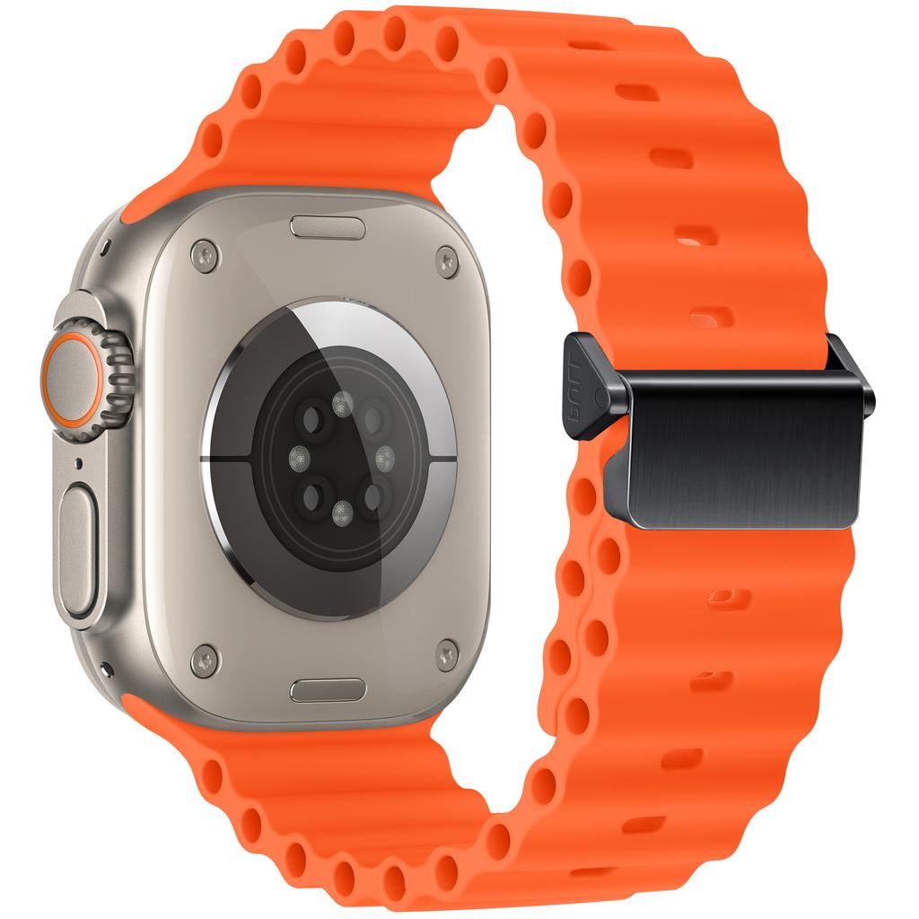 Silicone Band for Apple Watch Compatible with Ultra 2/10/9/8/7/6/5/4/SE | 38/40/41/42/44/45/46/49mm Soft Sweatproof Wristband