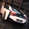 1/24 BMW I8 Supersportwagen Neues Energiefahrzeug Legierungsauto Diecasts & Spielzeugfahrzeuge Automodell Miniaturmaßstabsmodellauto für Kinder