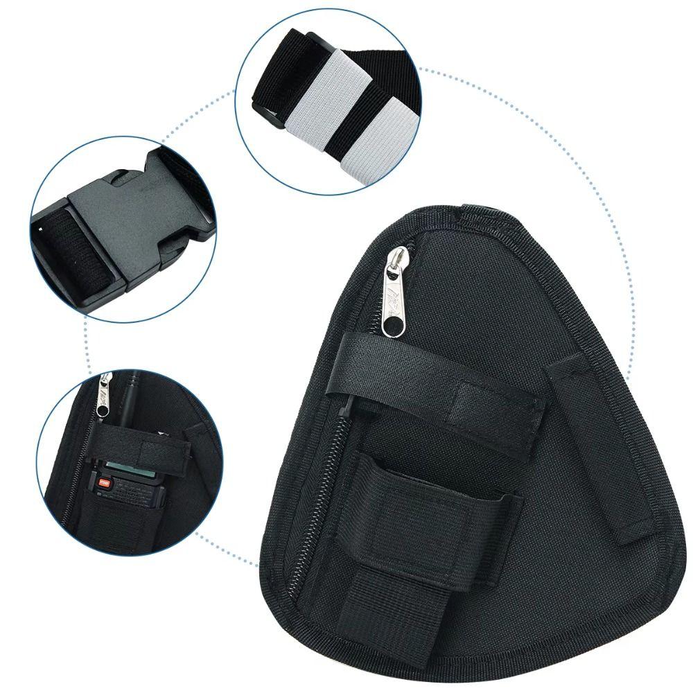 Adjustable Walkie Talkie Bag Crossbody Bag Interphone Chest Bag Hiking Camping