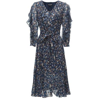 2023 Early Autumn Floral Ruffle Dress