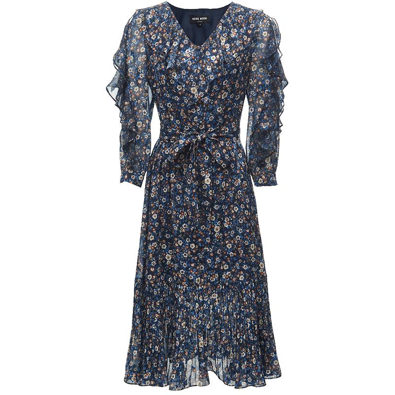 

VEROMODA 2023 Early Autumn Floral Ruffle Dress S