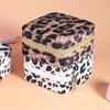 Portable Leopard Print Jewelry Pouch Trendy Leopard Print Jewelry Carriers Soft Storage Case for Business and Leisure