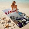 1Pc Gorillaz Urban Fantasy Beach Towel, Quick Dry, Multi-Use for Beach Pool Gym Yoga Home Travel, Christmas, Halloween, Xmas Gift M928696
