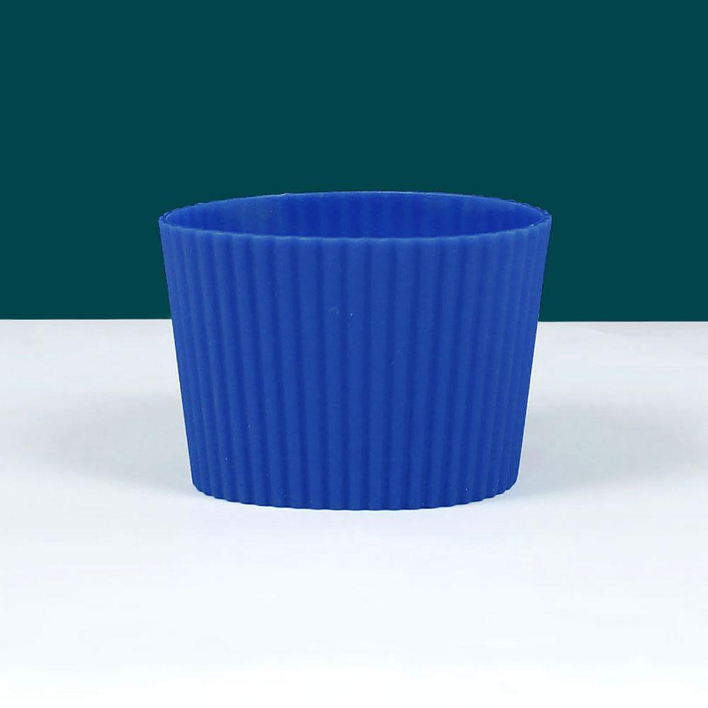 Silicone World Silicone Anti scalding Anti Slip Coffee Cup Cover Universal Tapered Thread Cup Sleeve Mug Ceramic Glass Cup Cover