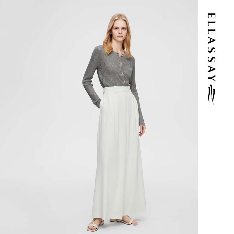 ELLASSAY Women's Hollow-Out Slim Knit Sweater