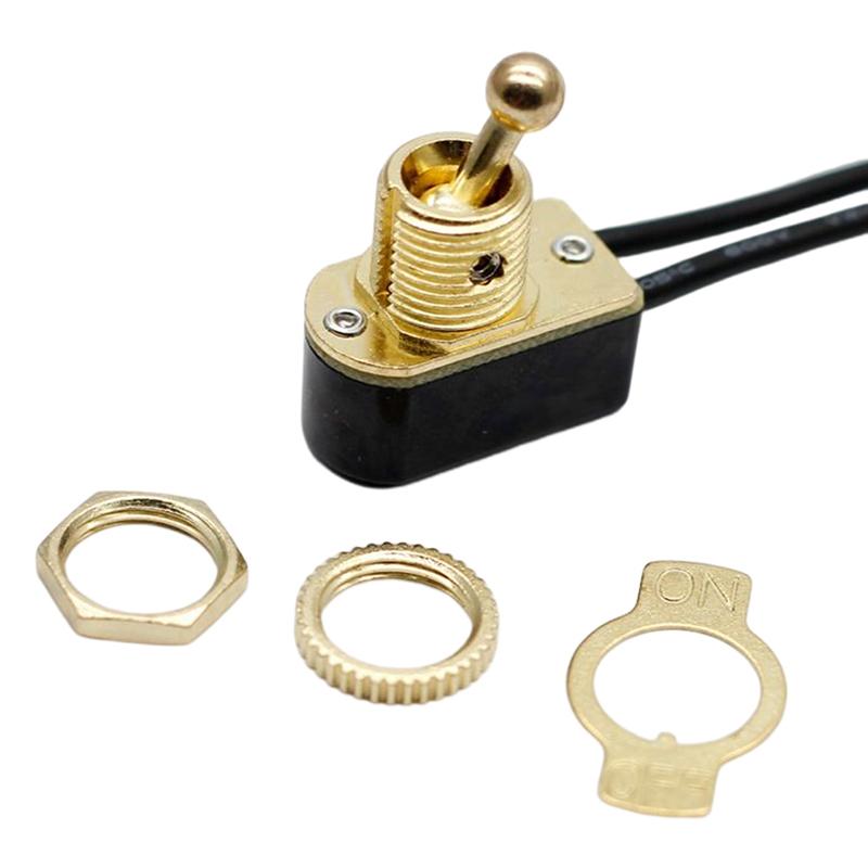 Wechselstrom 250V 6A Ein/Aus vorverdrahteter Standard-Kippschalter mit Drahtkabel Mt-2021 Spst