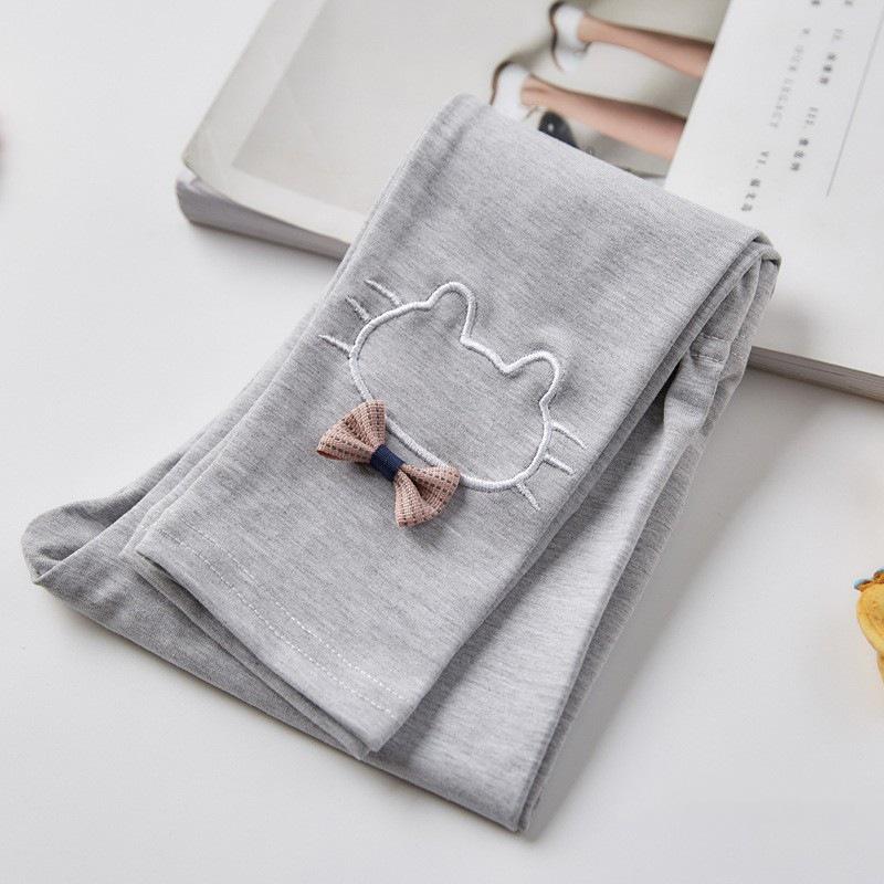 Trendy Girls' Cartoon Cropped Leggings for Spring & Autumn