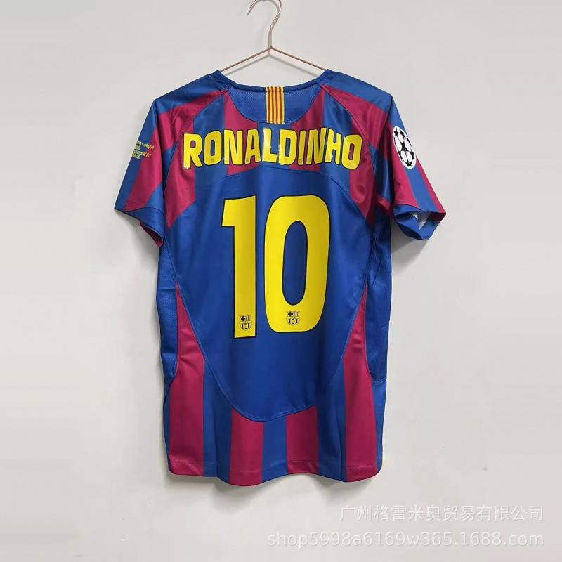 La migliore maglia retro da star del calcio mondiale dell'anno, Messi C Ronaldo, Neymar Zidane Henry maglia da calcio