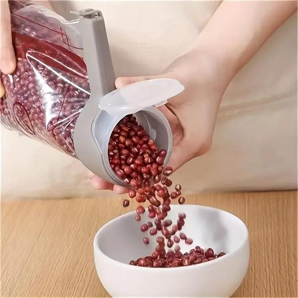 2 STKS Voedselopbergzak Sluitclips Plastic Dop Sealer Clip met Schenktuiten Snack Snoep Opberg Vers Klem Keuken Organizer